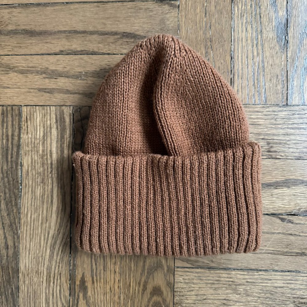 Wide Cuff Ribbed Beanie